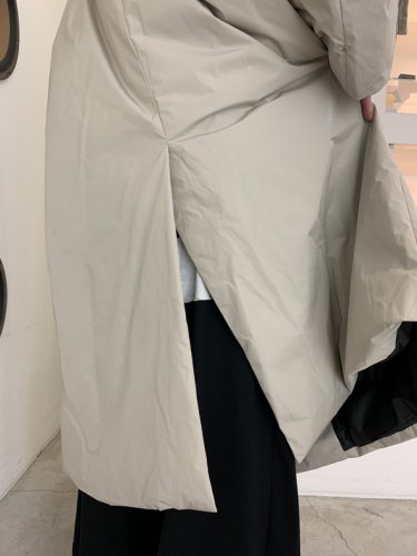 VOAAOV / Nylon High Density Cloth Long Coat / Light Gray - LAD 