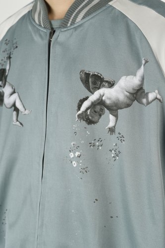 LAD MUSICIAN / R/C SATIN ANGEL REVERSIBLE BLOUSON / DARK MINT