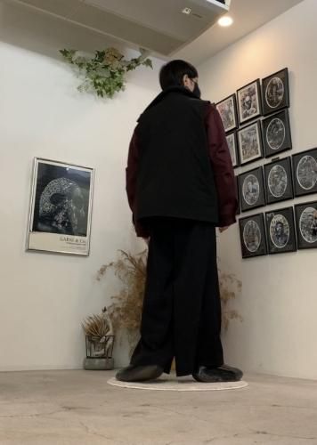 VICTIM ビクティム NO COLLAR CPO JACKET ウール VICTIM / NO COLLAR CPO JACKET / WINE - LAD MUSICIAN・A.F
