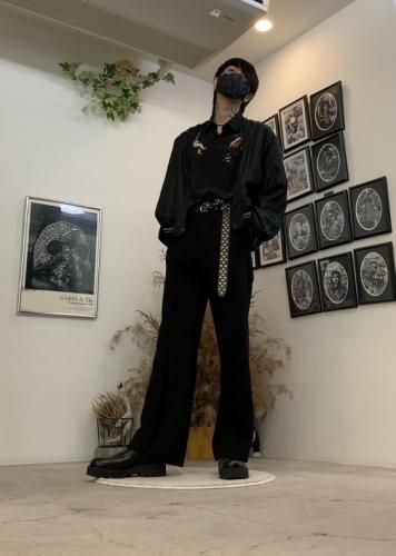 ラッドミュージシャン天使柄ニットカーディガン