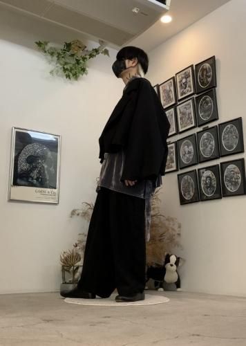 my beautiful landlet / TWILL WRINKLE BACK WARP EASY PANTS / Black - LAD  MUSICIAN・A.F ARTEFACT・my beautiful landlet・VOAAOV・VICTIM・GARNI等の通販 |  鳥取県米子市のセレクトショップ、サイコボックス＜＜Psychobox＞＞