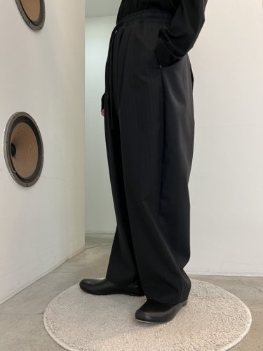 my beautiful landlet / TROPICAL WOOL PIN STRIPE MIX BACK WARP EASY PANTS /  Black - LAD MUSICIAN・A.F ARTEFACT・my beautiful landlet・VOAAOV・VICTIM・GARNI等の通販  | 鳥取県米子市のセレクトショップ、サイコボックス＜＜Psychobox ...