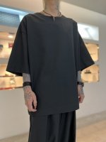 VOAAOV / WOOL LIKE POLYESTER OVER TOPS / Black
