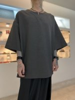 VOAAOV / WOOL LIKE POLYESTER OVER TOPS / Charcoal