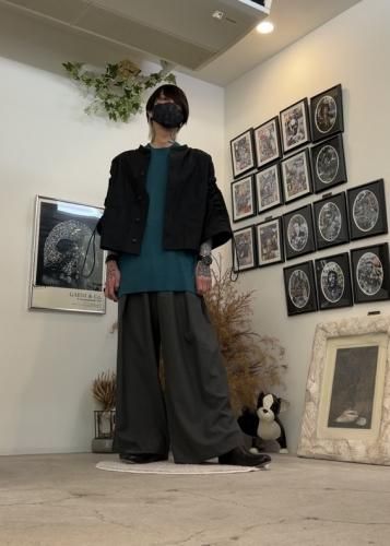 ストア】 新品 my beautiful landlet 22SS ワイドデニム袴パンツの通販 直営公式 my ワイドデニム袴パンツ 22SS landlet beautiful デニム/ジーンズ
