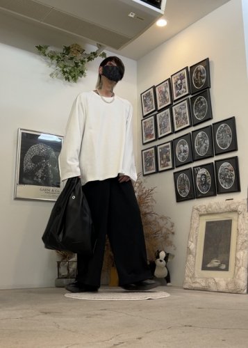 WIZZARD / FAKE LEATHER MARKET BAG / BLACK - LAD MUSICIAN・A.F