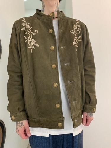 予約商品】Varde77 / Nubuck leather embroidered jacket / 10月発売 ...