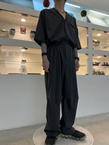 TROVE / WOOL TROPICAL JUMP SUIT TYPE-A / CHARCOAL - LAD