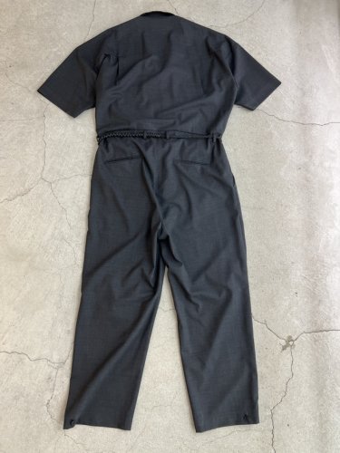 TROVE / WOOL TROPICAL JUMP SUIT TYPE-A / CHARCOAL - LAD MUSICIAN