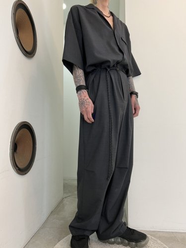 TROVE / WOOL TROPICAL JUMP SUIT TYPE-A / CHARCOAL - LAD MUSICIAN