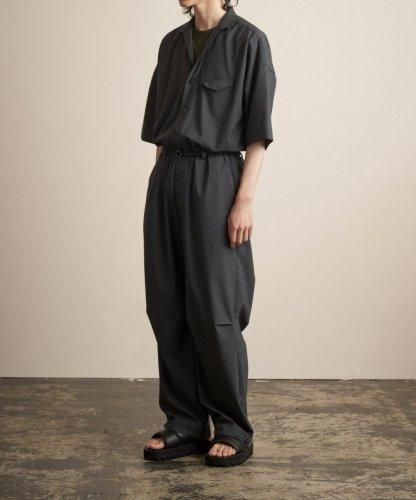 TROVE / WOOL TROPICAL JUMP SUIT TYPE-A / CHARCOAL - LAD MUSICIAN