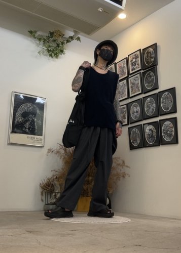 TROVE / WOOL TROPICAL JUMP SUIT TYPE-A / CHARCOAL