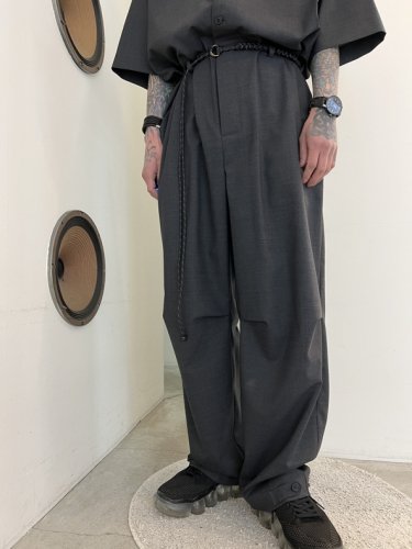 TROVE / WOOL TROPICAL JUMP SUIT TYPE-A / CHARCOAL - LAD MUSICIAN