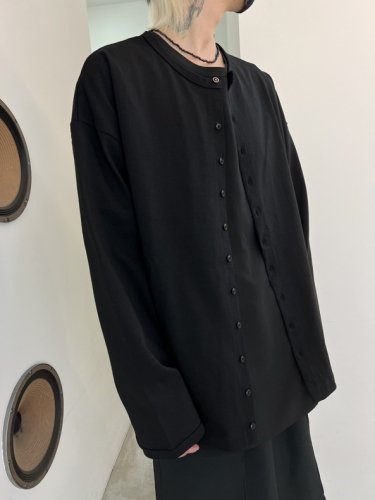 VOAAOV / DERABE JERSEY Cardigan / Black - LAD MUSICIAN