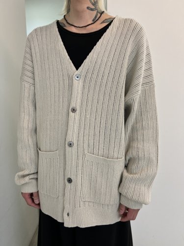 VICTIM / MESH KNIT CARDIGAN / OFF WHITE ※在庫はお問い合わせ下さい