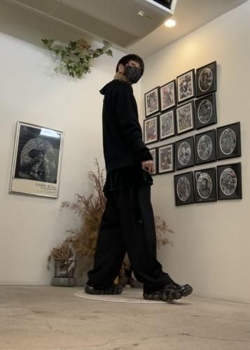 grounds / JEWELRY LOAFER / ENAMEL BLACK×BLACK - LAD MUSICIAN