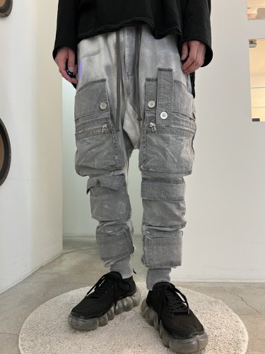 A.F ARTEFACT / DustDyed Military Sarouel Long Pants / Gray - LAD