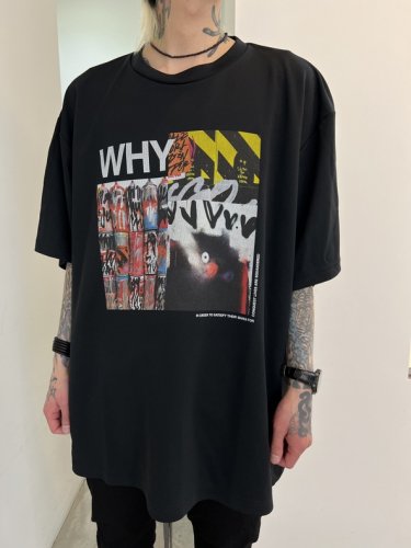 avis×Ryuji Kamiyama / WHY×RATFACE WIDE DRY-TEE / BLACK - LAD