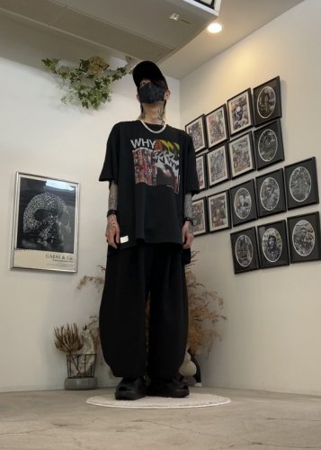 avis×Ryuji Kamiyama / WHY×RATFACE WIDE DRY-TEE / BLACK - LAD