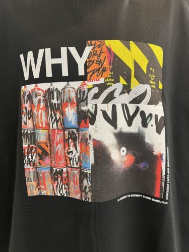 avis×Ryuji Kamiyama / WHY×RATFACE WIDE DRY-TEE / BLACK - LAD