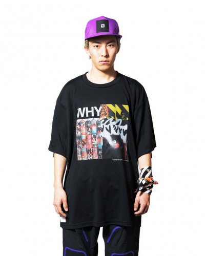 avis×Ryuji Kamiyama / WHY×RATFACE WIDE DRY-TEE / BLACK - LAD