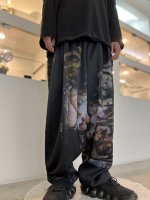 LAD MUSICIAN / 40/1 T-CLOTH ASYMMETRY PANTS / BLACK - LAD MUSICIAN