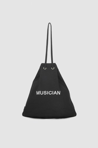 LAD MUSICIAN / DRAWSTRING BAG LARGE / BLACK - LAD MUSICIAN・A.F