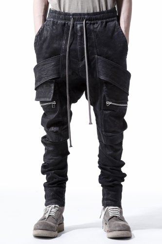 Stretch Denim Cargo Sarouel Skinny - デニム/ジーンズ