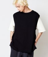 【予約商品】rehacer / Fake Layered Slit Vest / 6月下旬発売予定 / 22年 5/25 〆切