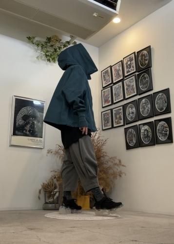 glamb / Easy cropped hem tack pants / Gray - LAD MUSICIAN