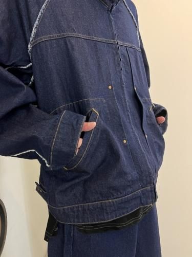 my beautiful landlet / DENIM ZIP JACKET / ONE WASH（INDIGO） - LAD 