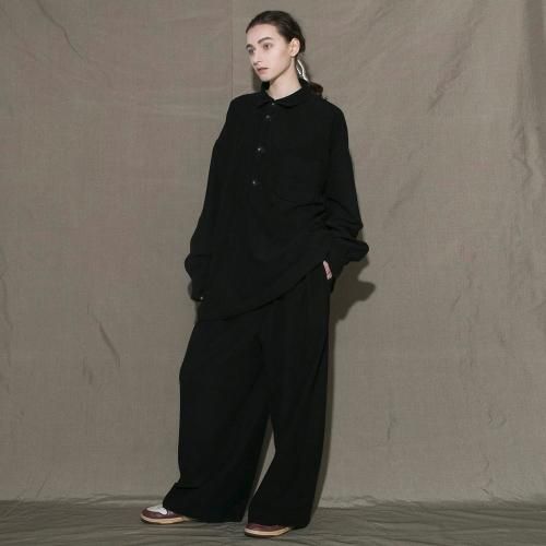my beautiful landlet / ACTIVE CORDUROY BIG POLO SHIRT / BLACK - LAD  MUSICIAN・A.F ARTEFACT・my beautiful landlet・VOAAOV・VICTIM・GARNI等の通販 |  鳥取県米子市のセレクトショップ、サイコボックス＜＜Psychobox＞＞
