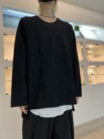 <img class='new_mark_img1' src='https://img.shop-pro.jp/img/new/icons35.gif' style='border:none;display:inline;margin:0px;padding:0px;width:auto;' />VOAAOV / WOOL RING JERSEY Crew Neck Pullover / BLACK