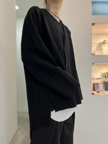 VOAAOV / WOOL RING JERSEY Cardigan / BLACK - LAD MUSICIAN・A.F