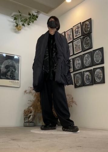 LAD MUSICIAN / MOHAIR W JACQUARD DIFFERENT CARDIGAN / BLACK