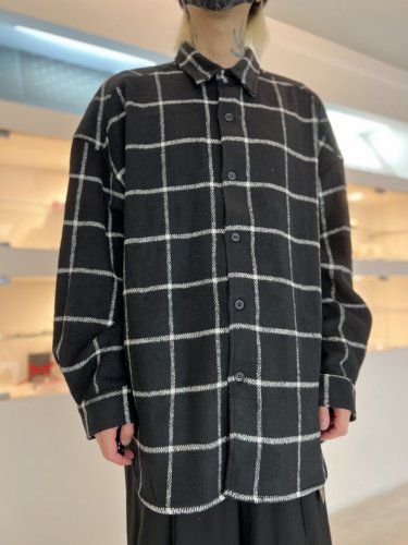 VICTIM / CHECK BIG SHIRTS / BLACK - LAD MUSICIAN・A.F ARTEFACT・my