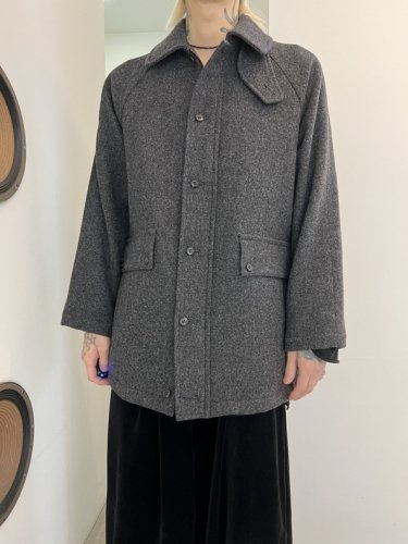 TROVE / FALKLAND WOOL MOSSER HALF COAT / CHARCOAL - LAD MUSICIAN