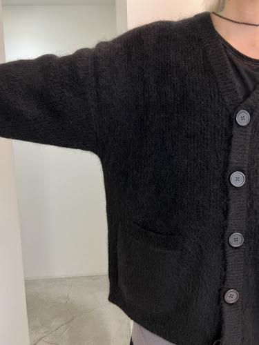 VICTIM / MOHAIR BIG CARDIGAN / BLACK - LAD MUSICIAN・A.F