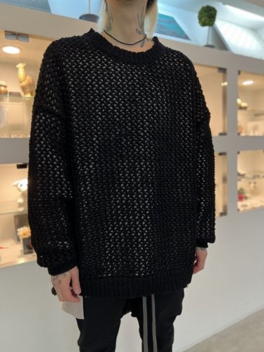 glamb / Low Gauge Mesh Knit / Black - LAD MUSICIAN・A.F ARTEFACT