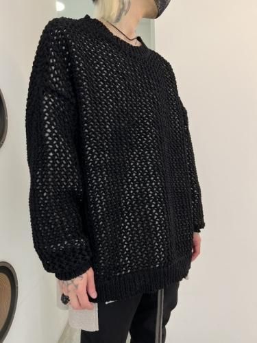 glamb / Low Gauge Mesh Knit / Black - LAD MUSICIAN・A.F