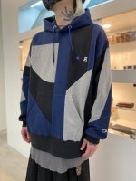 <img class='new_mark_img1' src='https://img.shop-pro.jp/img/new/icons35.gif' style='border:none;display:inline;margin:0px;padding:0px;width:auto;' />ANREALAGE×Champion / HOODED SWEATSHIRT / Navy