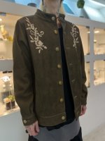 Varde77 / Nubuck leather embroidered jacket / ONE COLOR