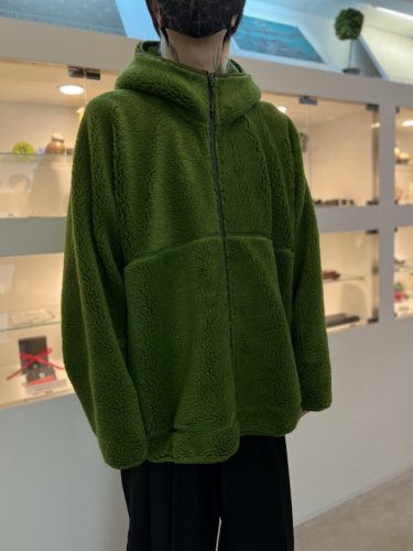 LAD MUSICIAN / BOA HOODED BLOUSON / YELLOW GREEN - LAD MUSICIAN