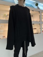 A.F ARTEFACT / Low Gauge Knit Pullover / Black