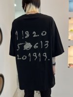 【予約商品】A.F ARTEFACT / Numbering Print Over Sized T-Shirts / 3月〜4月月発売予定 / 22年 11/27 〆切