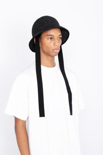 VICTIM × CA4LA /RAFFIA HAT BLACK ハット | skisharp.com