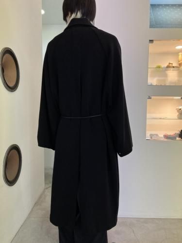 my beautiful landlet / RECYCLED MELANGE WOOL KNIT LONG COAT