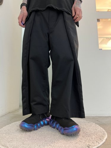 ANREALAGE / WRAP CHINO PANTS / Black - LAD MUSICIAN・A.F ARTEFACT 
