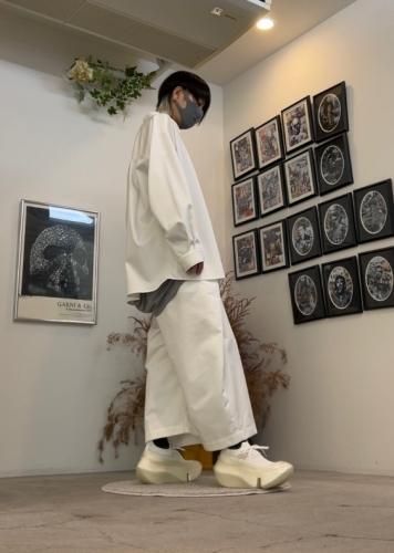 ANREALAGE / WRAP CHINO PANTS / White - LAD MUSICIAN・A.F