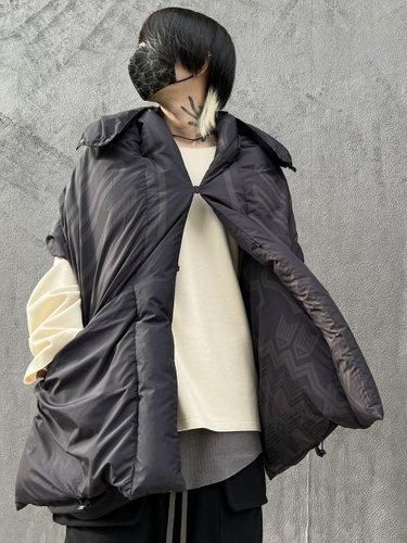 OLD MOUNTAIN×F/CE.×Psychobox / Hooded Down Stole / Ink Black ※2023